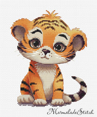 Tiny Tiger - PDF Cross Stitch Pattern