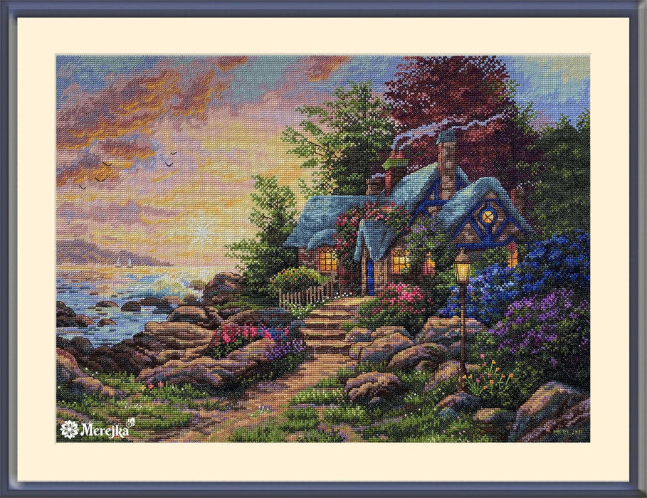 Seaside Hideaway K-165 Counted Cross-Stitch Kit - Wizardi