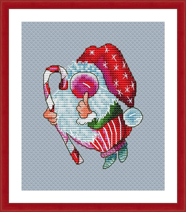 Secret gnome - PDF Cross Stitch Pattern - Wizardi