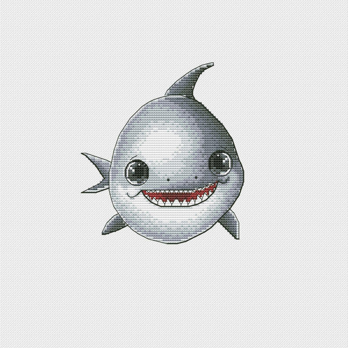 Shark - PDF Cross Stitch Pattern - Wizardi