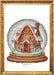 Snowball Gingerbread House - PDF Cross Stitch Pattern - Wizardi