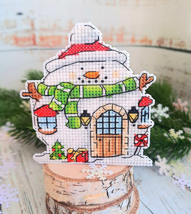 Snowman - PDF Cross Stitch Pattern - Wizardi