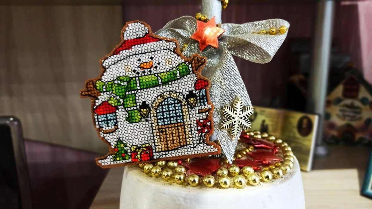 Snowman - PDF Cross Stitch Pattern - Wizardi