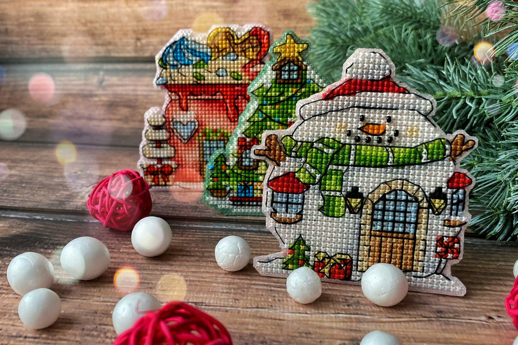 Snowman - PDF Cross Stitch Pattern - Wizardi