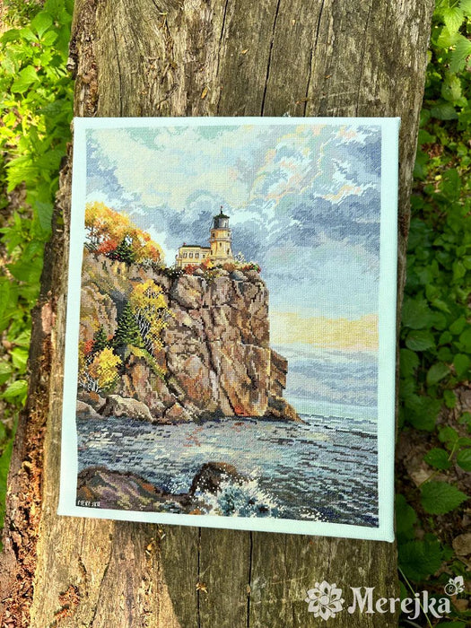 Split Rock Lighthouse K-231 Counted Cross-Stitch Kit - Wizardi