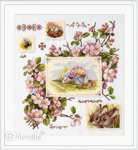 Spring Sampler K-120 Counted Cross-Stitch Kit - Wizardi
