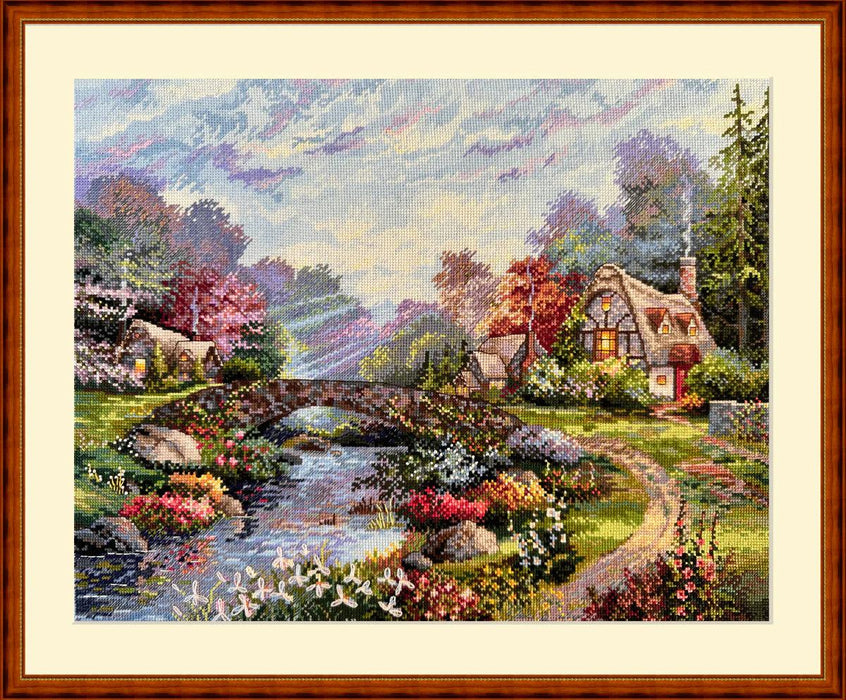 Springtime Glory K-233 Counted Cross-Stitch Kit - Wizardi