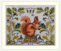 Squirrel K-146A Counted Cross-Stitch Kit - Wizardi