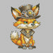 Steampunk Fox - PDF Cross Stitch Pattern - Wizardi