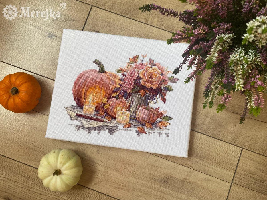 Still Life with Pumpkins K-241A Counted Cross-Stitch Kit - Wizardi