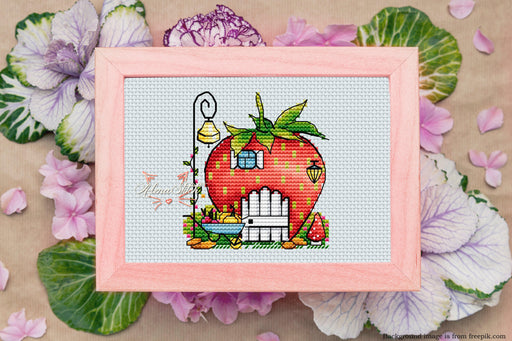 Strawberry - PDF Cross Stitch Pattern - Wizardi