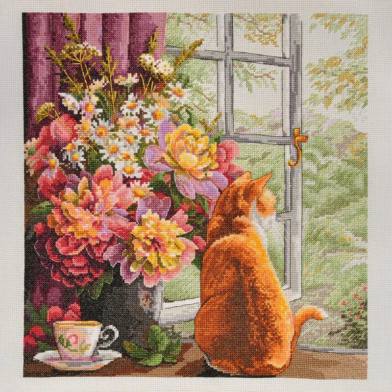 Summer Afternoon K-86 Counted Cross-Stitch Kit - Wizardi