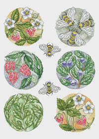 Summer Circles - PDF Cross Stitch Pattern - Wizardi