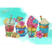 Summer coffees - PDF Cross Stitch Pattern - Wizardi