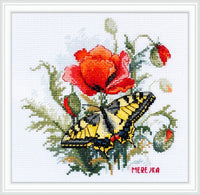 Summer Meadow K-206 Counted Cross-Stitch Kit - Wizardi