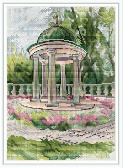 Summer Park - PDF Cross Stitch Pattern - Wizardi