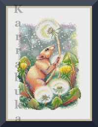 Sunlight Rat - PDF Cross Stitch Pattern - Wizardi