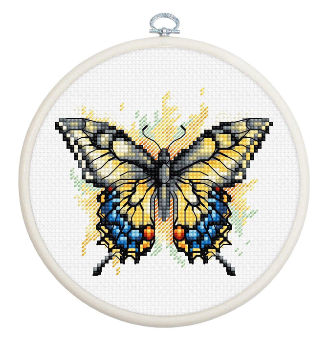 Swallowtail Butterfly BC101L Counted Cross-Stitch Kit - Wizardi