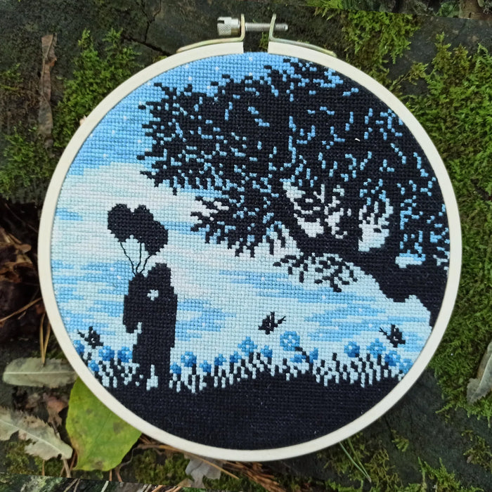 Round Landscapes. Landscape 23 - PDF Cross Stitch Pattern