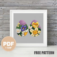 Easter Eggs - Free PDF Cross Stitch Pattern