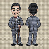 The Addams Family: Gomez - PDF Cross Stitch Pattern - Wizardi