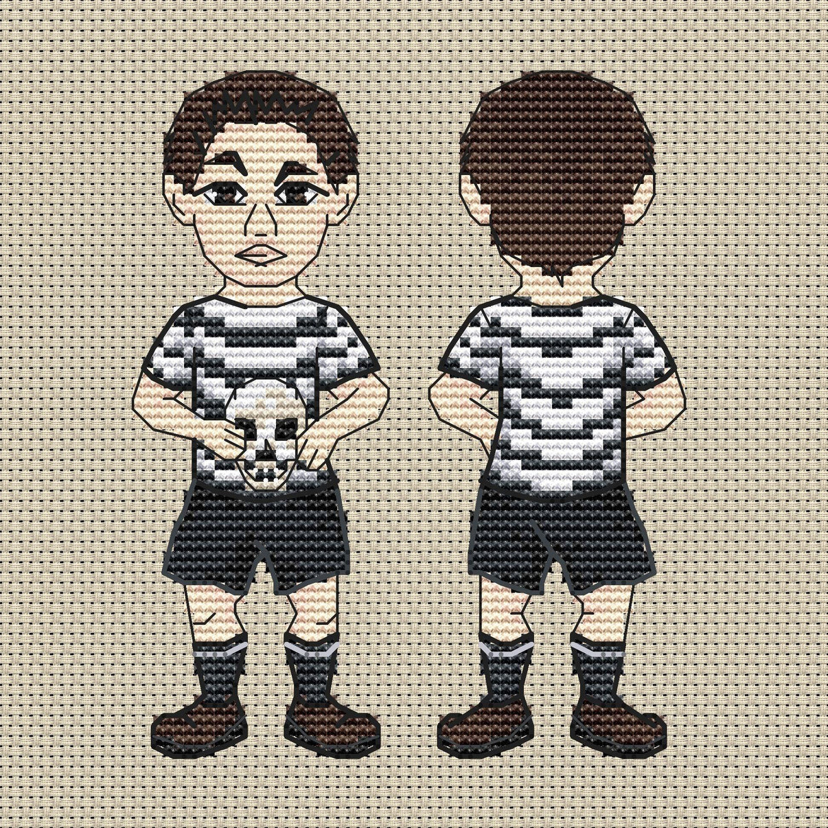 The Addams Family: Pugsley - PDF Cross Stitch Pattern - Wizardi