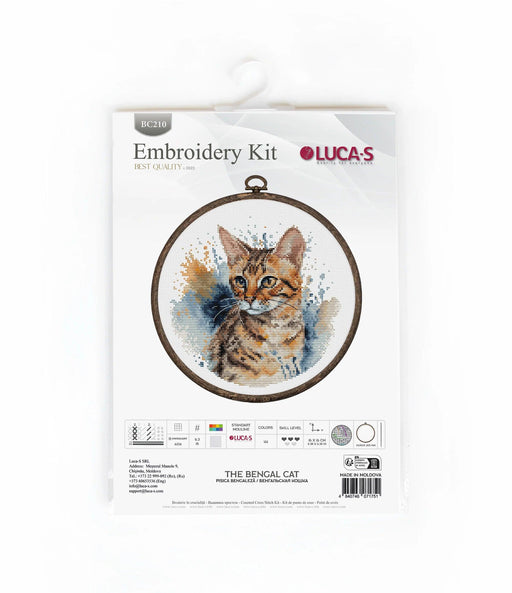 The Bengal Cat BC210l Counted Cross-Stitch Kit - Wizardi