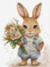 The Bunny's Surprise B1409L Counted Cross-Stitch Kit - Wizardi