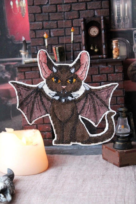 The Demon Cat - PDF Cross Stitch Pattern - Wizardi