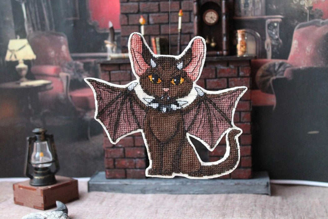 The Demon Cat - PDF Cross Stitch Pattern - Wizardi