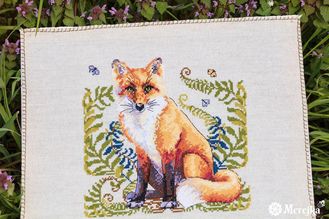 The Fox K-144A Counted Cross-Stitch Kit - Wizardi