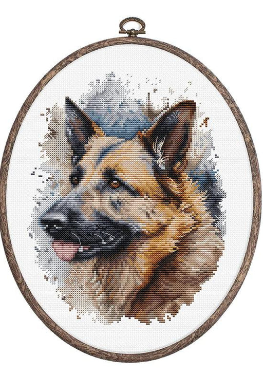 The German Shepherd BC214L Counted Cross-Stitch Kit - Wizardi