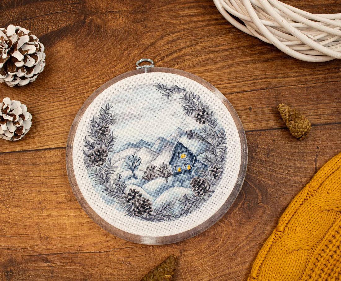 The Winter BC218L Counted Cross-Stitch Kit - Wizardi