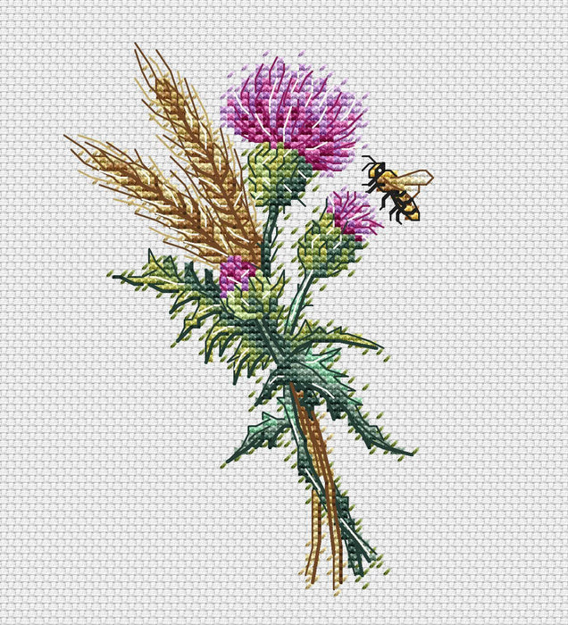 Thistle - PDF Cross Stitch Pattern - Wizardi