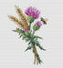 Thistle - PDF Cross Stitch Pattern - Wizardi