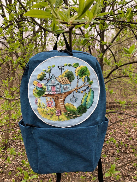 Tree house - PDF Cross Stitch Pattern - Wizardi