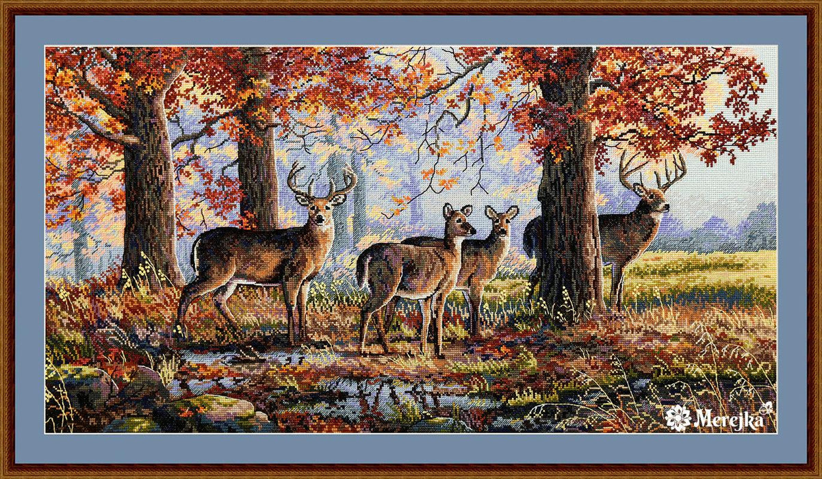 Under the Oaks K-168 Counted Cross-Stitch Kit - Wizardi