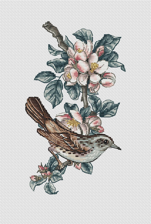 Vintage Apple Tree - PDF Cross Stitch Pattern - Wizardi