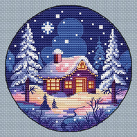 Winter Night - PDF Cross Stitch Pattern