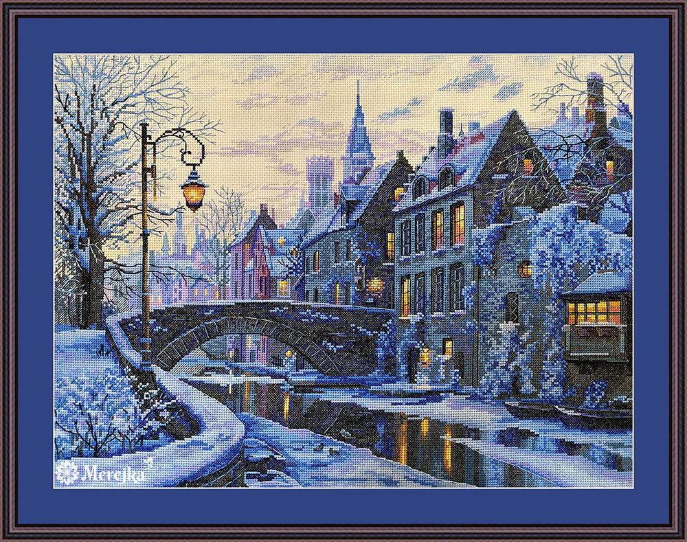 Winter Evening K-169 Counted Cross-Stitch Kit - Wizardi