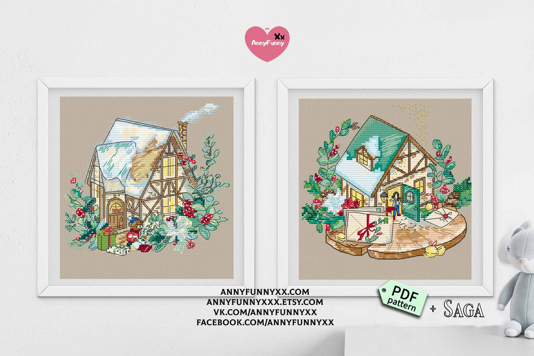 Gingerbread House - PDF Cross Stitch Pattern