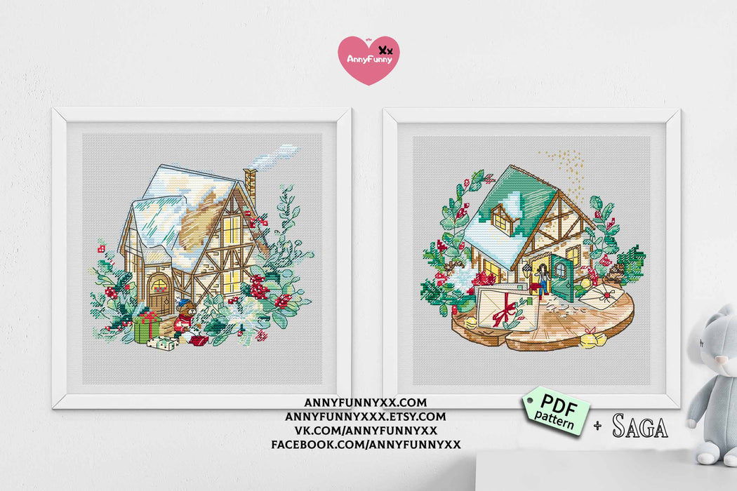 Gingerbread House 2 - PDF Cross Stitch Pattern