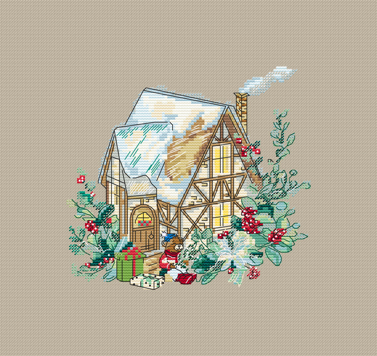 Gingerbread House - PDF Cross Stitch Pattern