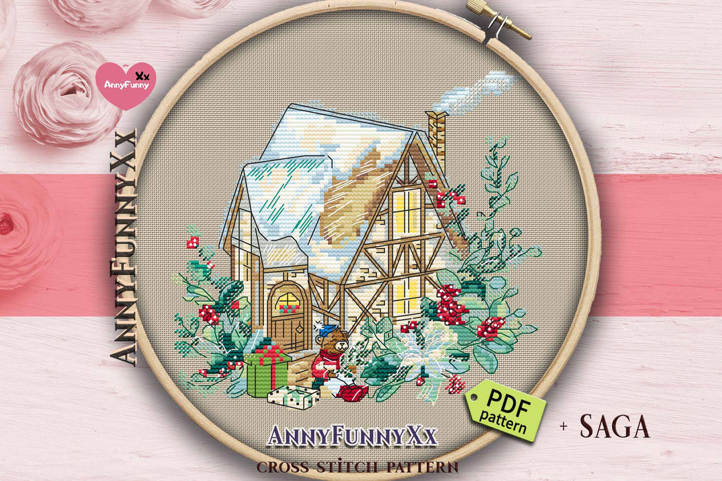 Gingerbread House - PDF Cross Stitch Pattern