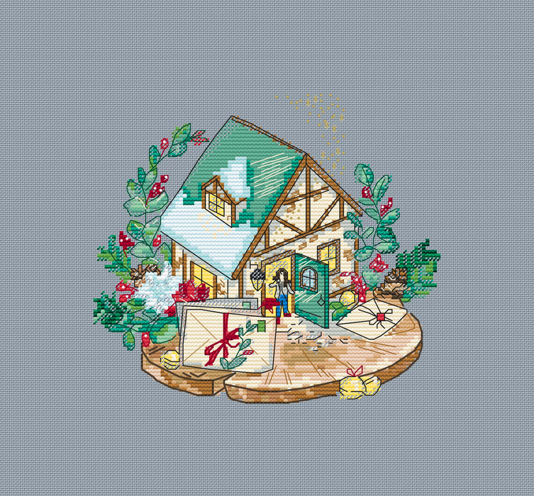 Gingerbread House 2 - PDF Cross Stitch Pattern