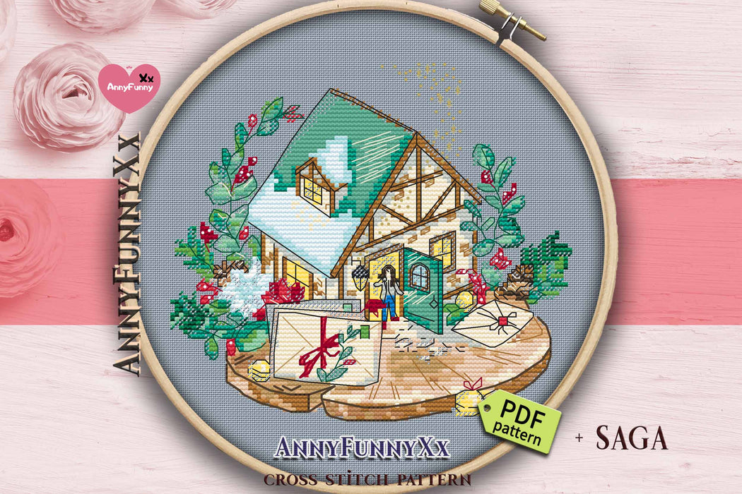 Gingerbread House 2 - PDF Cross Stitch Pattern