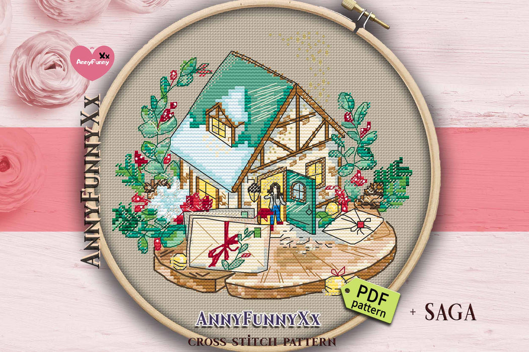 Gingerbread House 2 - PDF Cross Stitch Pattern