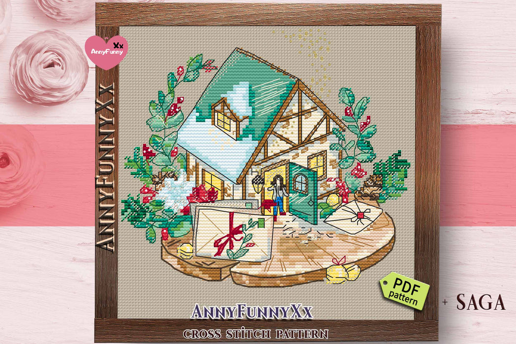 Gingerbread House 2 - PDF Cross Stitch Pattern