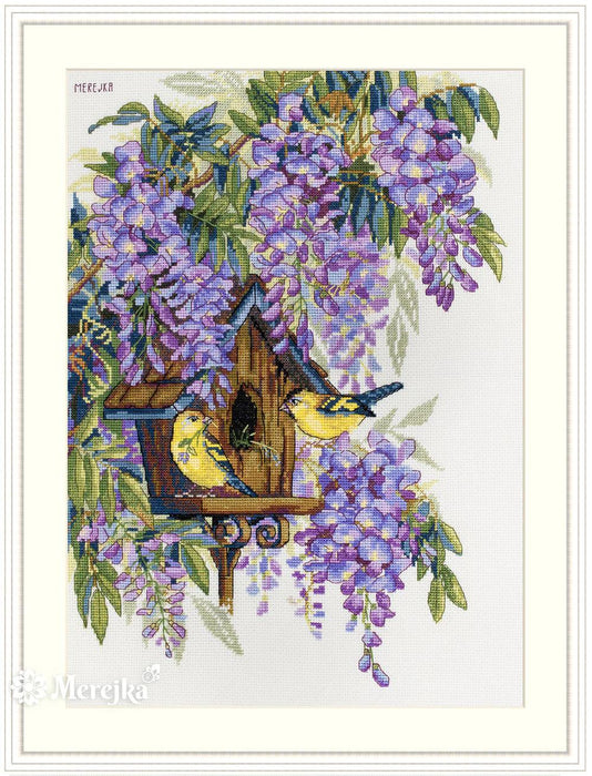 Wisteria K-137 Counted Cross-Stitch Kit - Wizardi