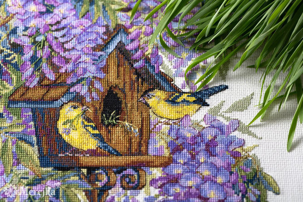 Wisteria K-137 Counted Cross-Stitch Kit - Wizardi